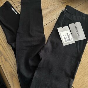 Balenciaga Black Leggings size small NWT